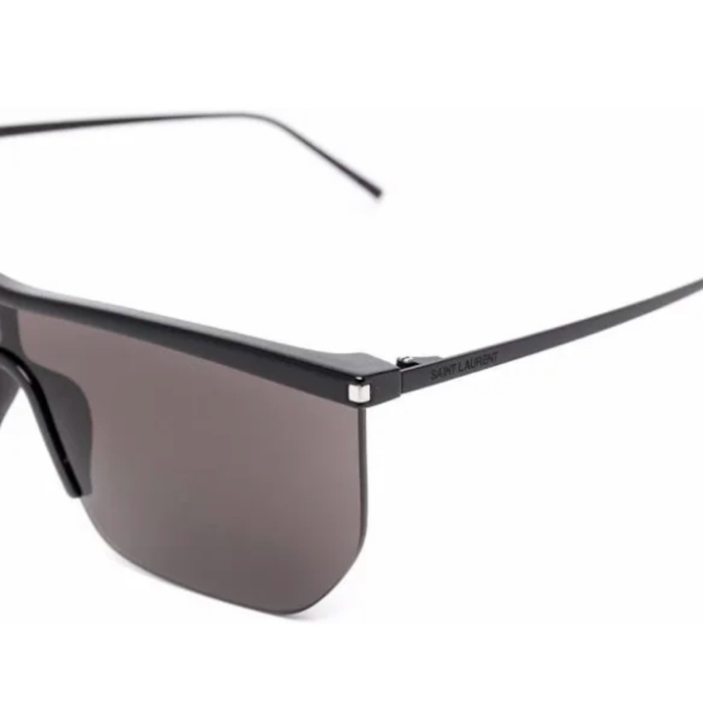 Saint Laurent Black Square Frame Sunglasses - Picture 3 of 5